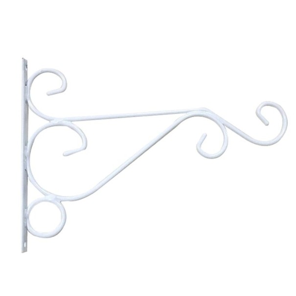 Wandhalter für einen hängenden Blumentopf weiß S