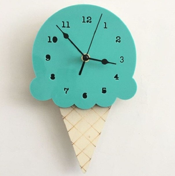 Wandklok G2054 turquoise