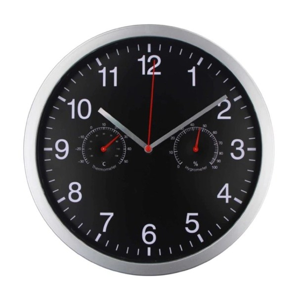 Wandklok G2184 zwart