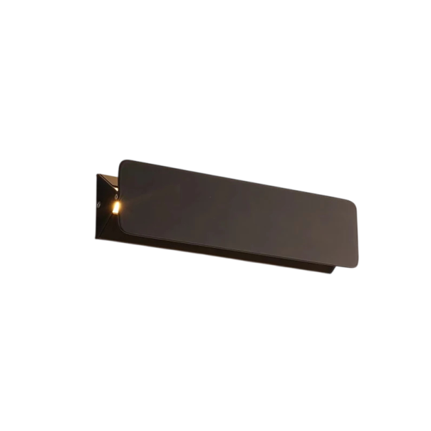 Wandleuchte LED Einstellbarer Lichtwinkel 310 x 80 x 50 mm Aluminium 12 W Kaltweißes Licht 6000 K Innen- und Außenbeleuchtung schwarz