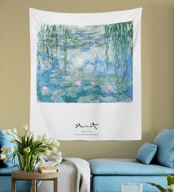 Wandtapijt met artistieke schildering 8