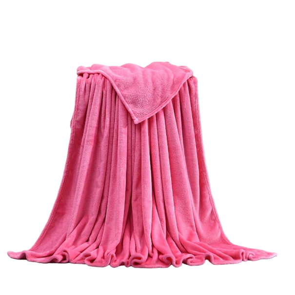 Warm Flannel Blanket 70 x 100 cm pink