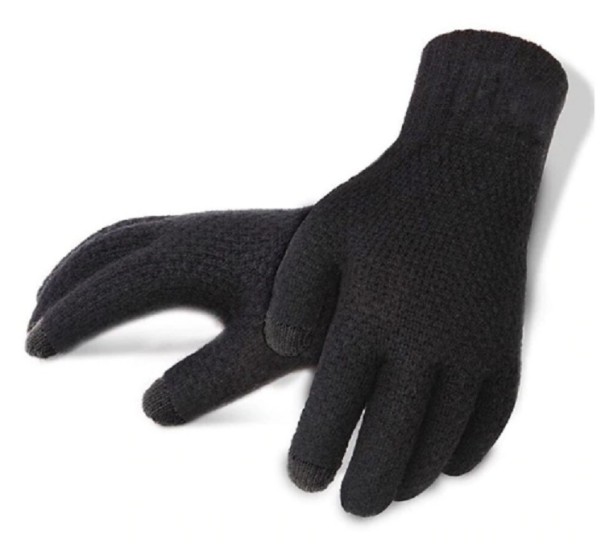 Warme Herrenhandschuhe J2117 schwarz