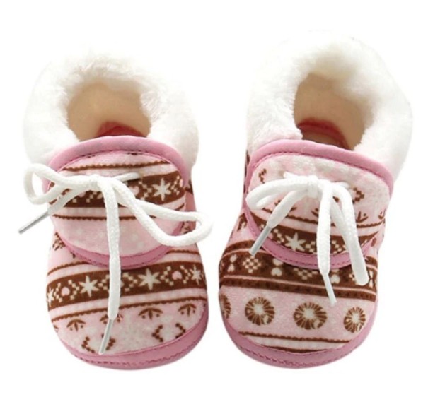 Warme kinderpantoffels rood