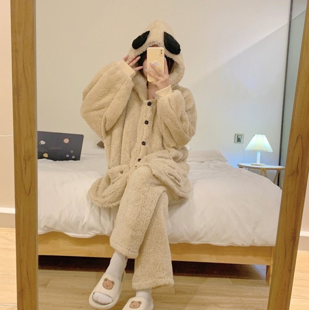 Warme pyjama voor dames P3095 L 3