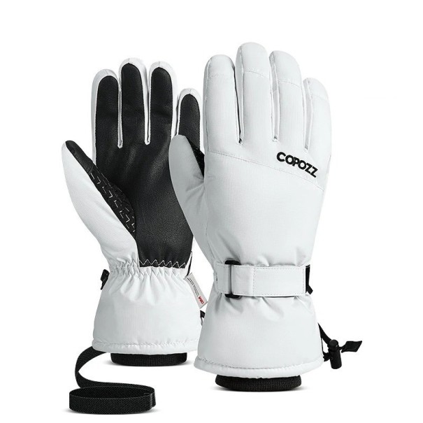 Warme winterhandschoenen Unisex skihandschoenen Sneeuwhandschoenen voor mannen en vrouwen Waterdichte ademende handschoenen voor ski&#39;s en snowboards wit XL