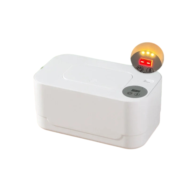 Wärmer für feuchte Tücher 55–65 °C USB intelligente Temperaturregelung Schnelles Aufheizen Große Kapazität Ständige Temperaturhaltung weiß