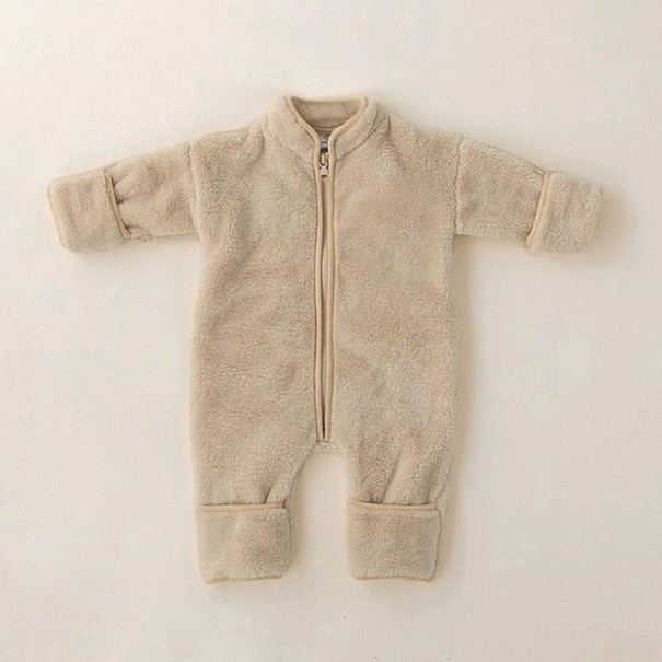 Warmer Overall für Kleinkinder T2588 beige 0-3 Monate