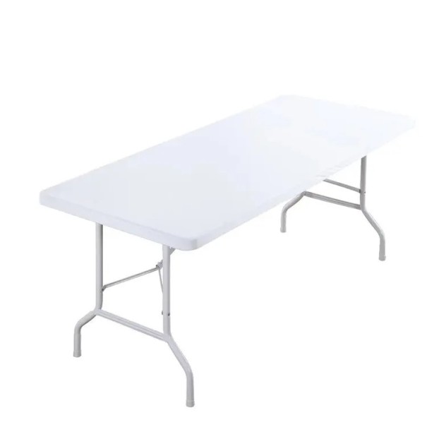Wasbare rechthoekige elastische opvouwbare tafelkleed 120 x 60 cm Strakke tafelhoes voor buitenfeesten kamperen catering verschillende kleuren wit