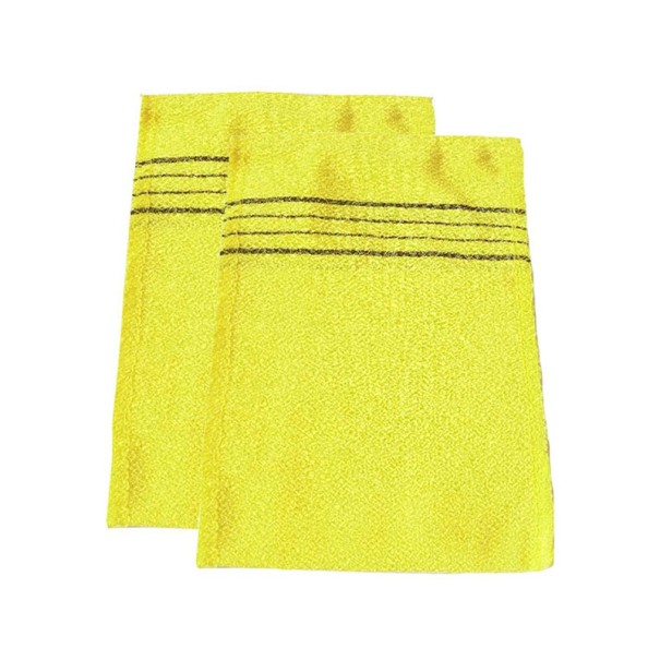Washandje 2 stuks geel