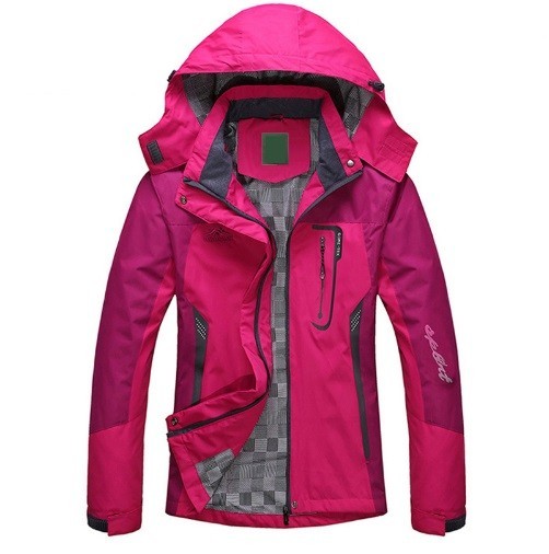 Wasserdichte Damenjacke J1673 rosa M