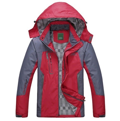 Wasserdichte Damenjacke J1673 rot S
