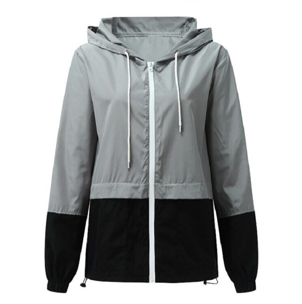 Wasserdichte Damenjacke P2133 grau XL