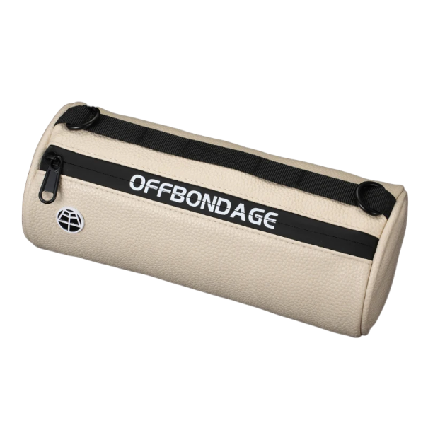 Wasserdichte Fahrradtasche 2 l PU-Leder 23x10x10 cm Vordere Lenkertasche Reflektierende Elemente Schultergurt Robuste Reißverschlüsse Multifunktional beige