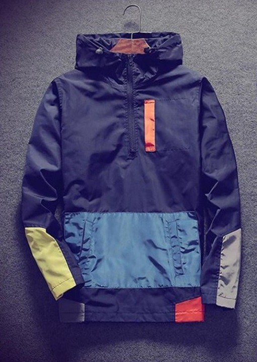 Wasserdichte Herren-Frühlingsjacke J2625 blau XXL
