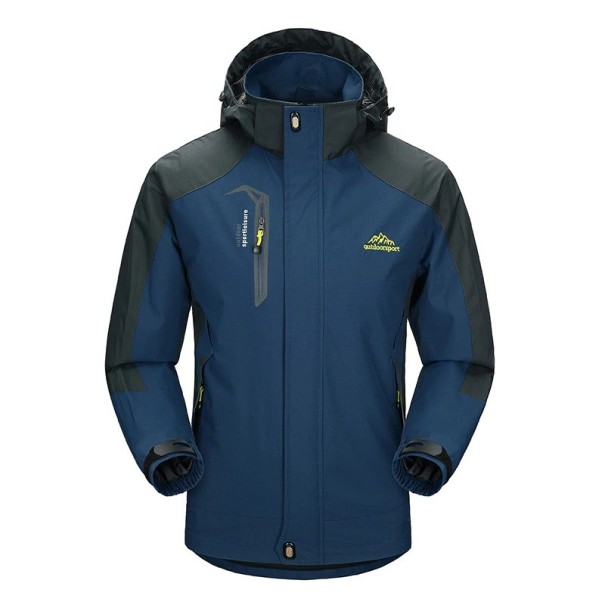 Wasserdichte Herrenjacke für Frühling/Herbst dunkelblau XL