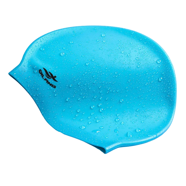 Wasserdichte hoch elastische Schwimmhaube für Männer und Frauen Schwimmerausrüstung hellblau