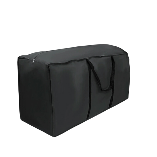 Wasserdichter Aufbewahrungssack für Möbel 122x39x55 cm Oxford-Gewebe schwarzer Schutzhülle mit Reißverschluss und Tragegurten zur Lagerung 1