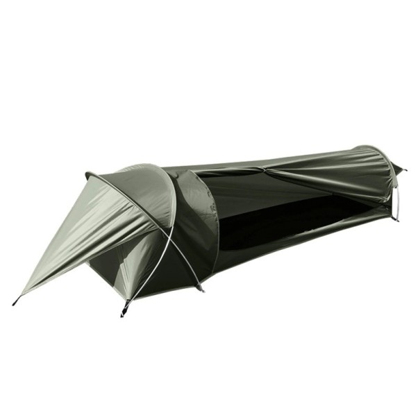 Wasserdichter Tunnelzelt für eine Person 230 x 76 x 66 cm Polyester und Oxford-Gewebe Aluminiumstangen grün für Camping und Wandern