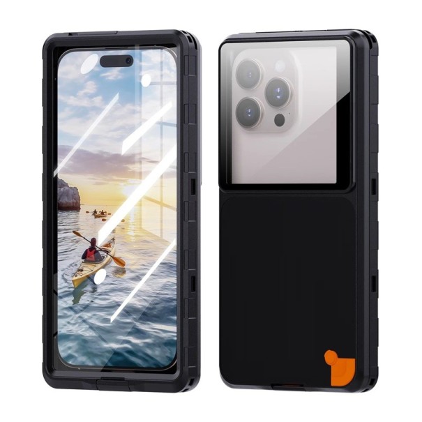 Wasserdichtes Handycase für bis zu 6,9" IP68 Unterwasserschutz Schwimm- und Touchabdeckung Tasche Waschbar und kratzfest schwarz