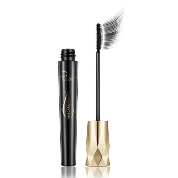 Wasserfeste 4D-Mascara. Schwarze Mascara für zusätzliches Volumen und Dichte der Wimpern. Mascara mit Wimpernverlängerungseffekt 1