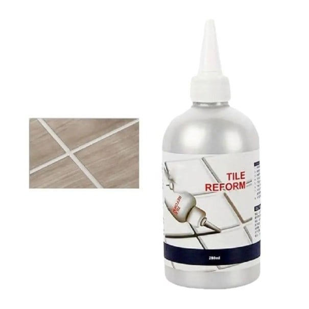 Wasserfester Fugenmörtel für Fliesen 280 ml Reparatur- und Renovierungsmittel für Fugen Dichtmasse für Badezimmer Küchen und Fliesen weiß