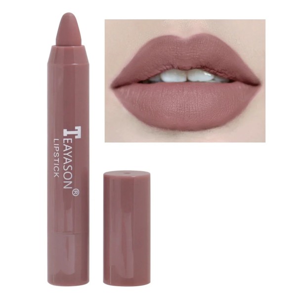 Wasserfester, matter Lippenstift mit langanhaltender Wirkung. Matter, langanhaltender Lippenstift 1