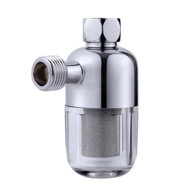 Wasserfilter für Wasserhahn 1/2" zur Chlorentfernung 95×44 mm Edelstahl Wasserfilter für Dusche, Waschmaschine und Küchenarmatur
