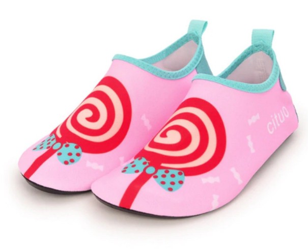 Wasserschuhe für Mädchen mit Spirale rosa 29,5