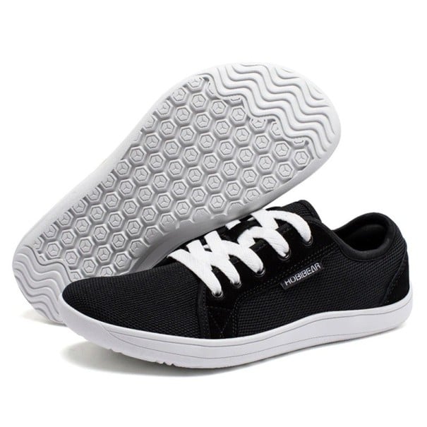 Wasserschuhe Schnürbar Atmungsaktiv aus Gewebe mit rutschfester Gummisohle Unisex Für Wassersport Schwimmen und Strand Leichte Schuhe weiß-schwarz 39