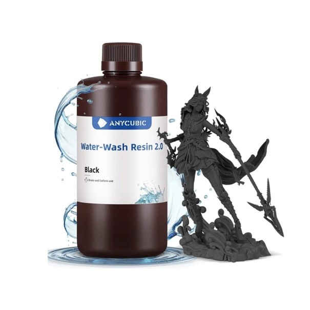 Wasserwaschbare 3D-Druckharz 2 kg Niedrige Viskosität Hohe Präzision Minimale Geruchsbildung Einfaches Reinigen Stabil schwarz