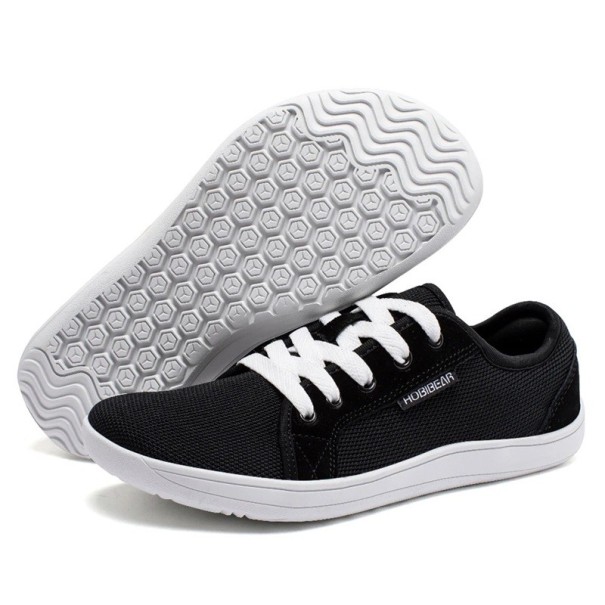 Water Shoes Lace-Up Breathable Fabric with Non-Slip Rubber Sole Unisex For Water Sports Swimming and Beach Lightweight Footwear white-black 39