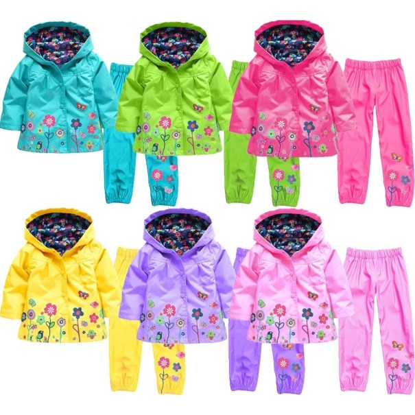 Waterdichte jas en broek voor meisjes