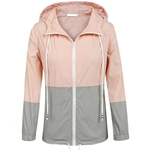 Waterdichte jas voor dames P2135 roze S