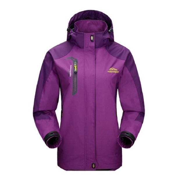 Waterdichte jas voor dames P2465 paars XL