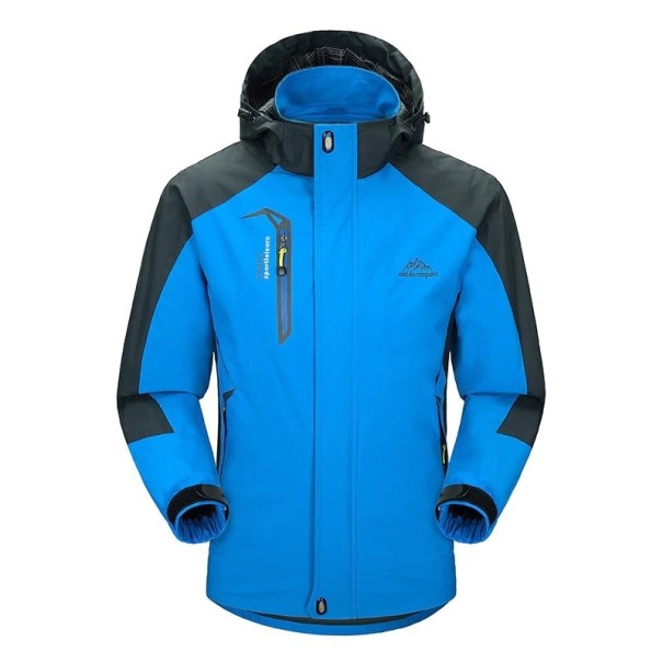 Waterdichte lente/herfstjas voor heren blauw XL