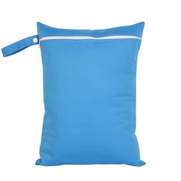 Waterdichte luiertas, effen kleur blauw