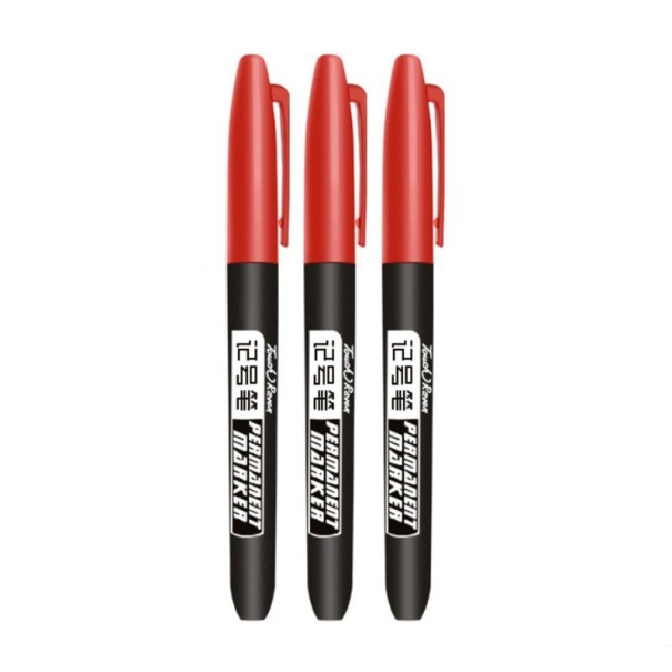 Waterdichte markeerstift 3 stuks rood