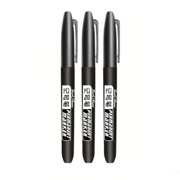 Waterdichte markeerstift 3 stuks zwart