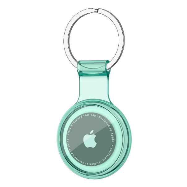 Waterdichte TPU houder voor Apple AirTag beschermhoes tegen verlies voor honden katten huisdieren halsband sleutels en trackingapparaten groen