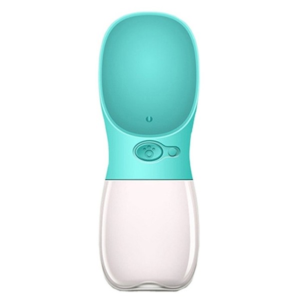 Waterdispenserfles voor honden en katten turquoise S