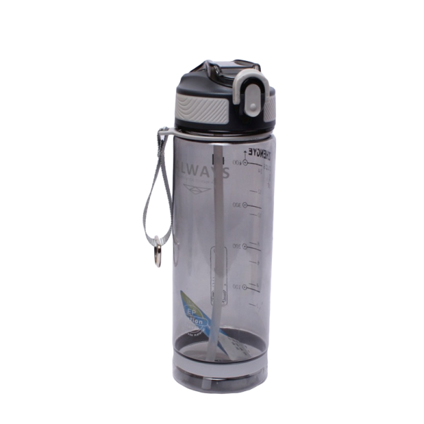 Waterfles 800 ml P3668 donkergrijs