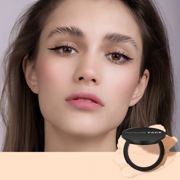 Waterproof gezichtspoeder met spiegel en spons Compacte fixeerpoeder om de houdbaarheid van make-up te verlengen Fijne, langdurige poeder om oneffenheden te bedekken
