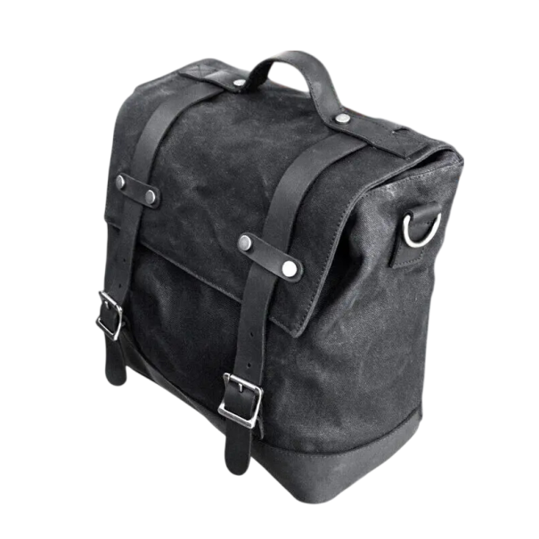 Waterproof Motorcycle Side Bag 40 × 15 × 30 cm Black Motorcycle Bag Without Straps Rear Side Luggage 1