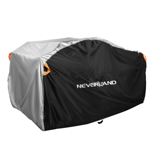Waterproof Protective Cover for Quad Bike 256 x 110 x 120 cm Durable Cover for ATV Protection Against Rain Snow Dust Sun UV Radiation silver