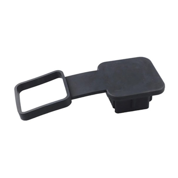 Waterproof Trailer Hitch Cover 2 Inch TPU Dustproof Protector Square Plug Durable Receiver Cover Black 1