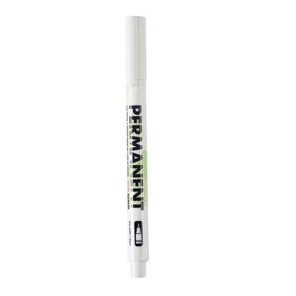 Watervaste witte marker 1 mm 1