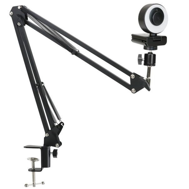 Webcam com iluminação e suporte 1