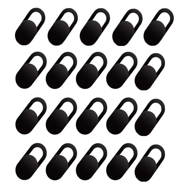 Webcambeveiligingsdoppen 20 stuks zwart