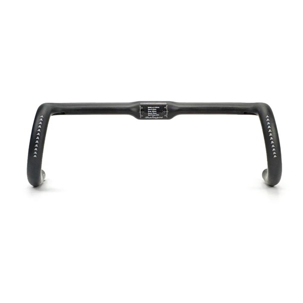 Wegcarbon stuur 390 mm breedte 345 mm bovenste grip lichte constructie zwart voor race- en gravelbikes 1